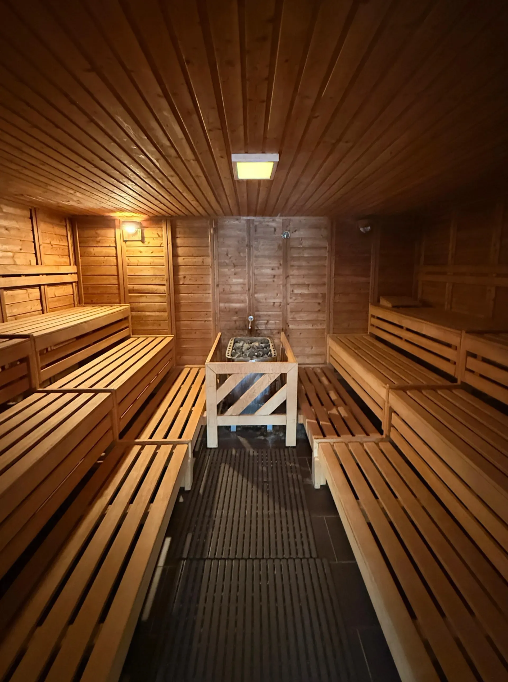 Außensauna Innenbereich